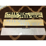 STICKER PINTU DOORMitsubishi MIVEC FOR PROTON MIVEC MITSUBISHI - 1PAIR