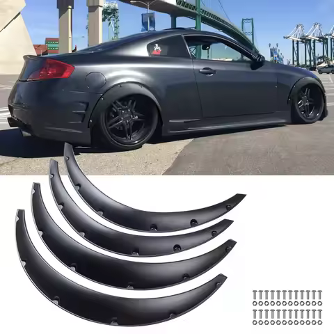 For Infiniti G35 G37 Coupe Sedan 4PCS Fender Flares Wide Body Kit Wheel Arches