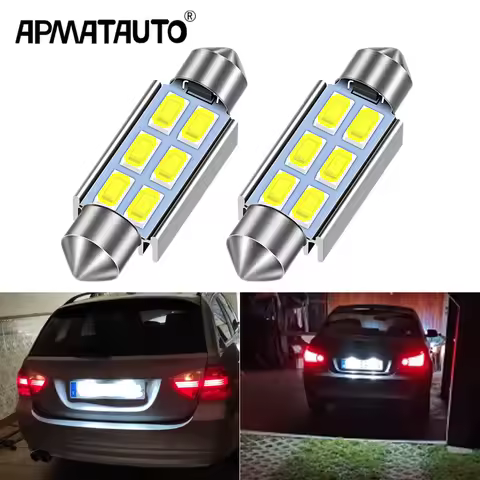 4PCS CANbus LED Festoon C5W Car License Number Plate Bulb White FOR BMW X5 E53 E70 2000-2013 E46 E90