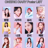 IZONE Official Poster : Oneiric Diary