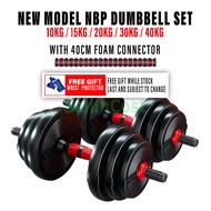 SellinCost Dumbbell Set 10KG /15KG / 20KG / 30KG / 40KG / 50KG NBP Bumper Dumbbell Storage Rack Plat
