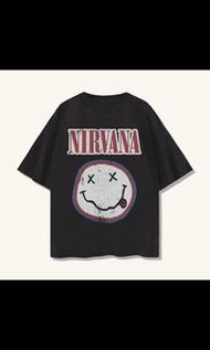 T-Shirt Nirvana Black &amp; Dark Grey