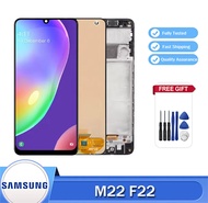 6.4 Super AMOLED Display for Samsung Galaxy M22 M225 M225FV Lcd Display Touch Screen Digitizer Assem