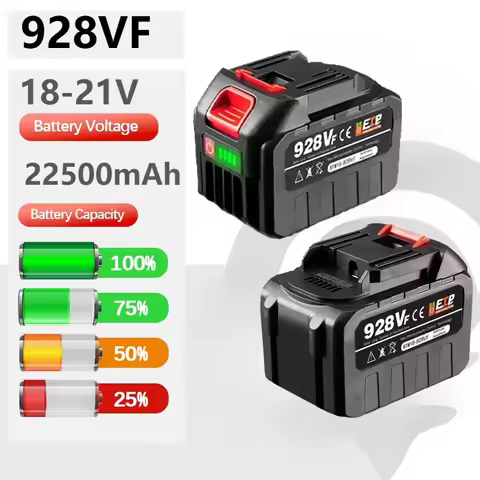 928VF Battery 18V 20V 21V 22500mAh Rechargeable Lithium Ion Battery for Electric Chainsaw Electric D