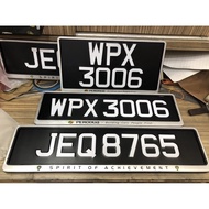 Plate Besi Ketok Kereta, Design Singapore