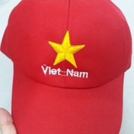 Vietnam red flag hat with yellow star