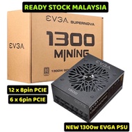 EVGA 1300w PSU POWER SUPPLY, 2000w SUPPORT 12 GPU 1660 super , 8 GPU RTX 3070 , 4 GPU RTX 3080 , 16 PORT PCIE CABLE