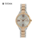 Titan Silver Dial Metal Strap Women's Watch 95027KM01