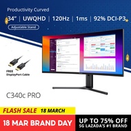 PRISM+ C340c PRO 34" 120Hz Productivity Curve Monitor [3440 x 1440]