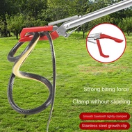 Snake Catcher 59 Inch Stainless Steel Stick Reptile Snake Catcher Heavy Duty Wide Jaw Snake Control