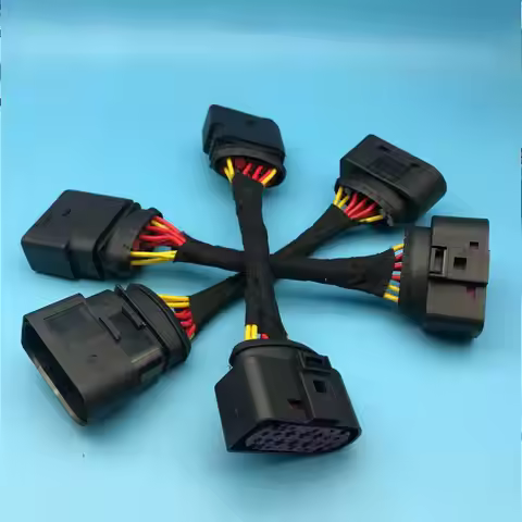 1 pcs 14 10 Pin male and female connector Headlamp Headlight Connector Adapter B7 B6 1J0 973 737/1J0
