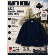 OMOTO DENIM 8820 12oz CUBE SASHIKO DENIM HAPPI