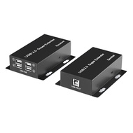 USB 2.0 Super Extender 50M Prolong over CAT6 Cable 4 Port USB HUB Extension for Webcam Camera Printe