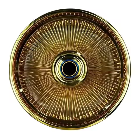 20 22 24 26 Inch Spoke Rims Floating Center Cap Style for Classical Car Wheels Aluminium Gold Wire W
