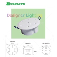 Econlite - LP333 Emergency Recess Eyeball Light Lampu Emergency Lampu Kecemasan (Sirim)