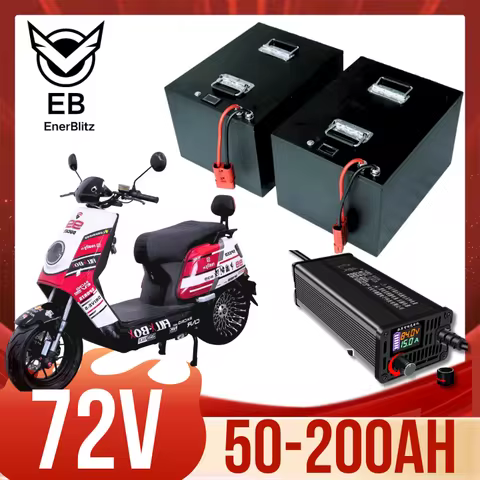EB Lifepo4 72V 50Ah 60Ah 70Ah 80Ah 100Ah 150Ah 180Ah 200Ah Lithium Battery for Scooter Motorcycle Tr