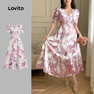 Lovito Elegant Dress Spring/summer Dress for Women LBL28069