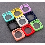 For Apple Watch Case Apple Watch Series 9 8 7 se 6 5 4 , Apple Watch SE SE 2，Candy Color Silicone Soft iWatch Frame Cover iWatch 41mm 45mm 40mm 44mm