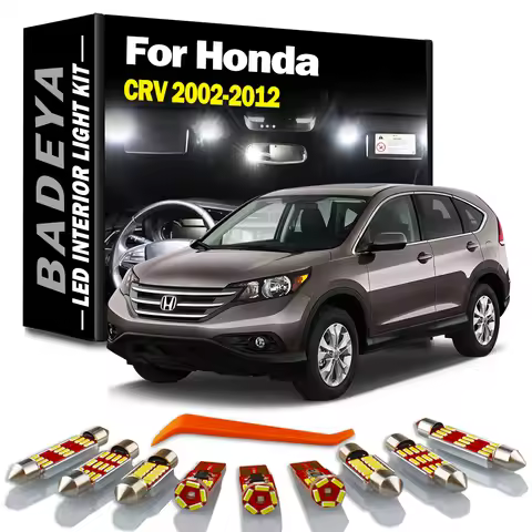 BADEYA Canbus LED Interior Dome Map Light Kit For Honda CRV CR-V 2002 2003 2004 2005-2009 2010 2011 