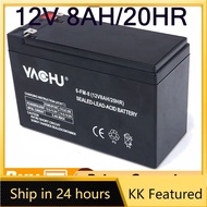 12V 8.0Ah 20Ah Battery For Sprayer Pump Knapsack Sealed Lead Acid Battery Pengecas Bateri Pam Penyem