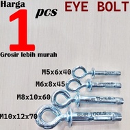 Eye Dynabolt M10x60 Hanging Bolt / Eye Bolt Sleeve Anchor M8x10x60 MASSAL