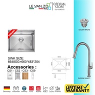 LEVANZO WORKSTATION SERIES KITCHEN SINK 6648SG - 660*483*250