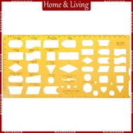 AOTO K Resin Flow Chart Symbol Drafting Template Ruler Stencil Measuring Tool Student