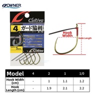 OWNER | Anti-Weed Baitcasting Hook Soft Worm Bait