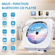 Portable CD Player Bluetooth Wall Mountable Music Player With IR Remote Control Wall CD Player With 