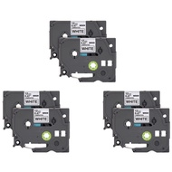 Label Tape Replacement for Brother P-Press TZe Label Tape 12mm 0.47 Inch Laminated 26.2 Feet Black o