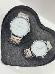 HUNTER [ H6720 + H8867 ] JAM ANALOG BESI + JAM COUPLE  BESI + JAM TANGAN BESI
