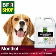 Anti Bac Dog Sanitizer and Deodorizer Spray (ABPSD-Dog) - 75% Alcohol - Menthol - 5L Dog Puppy⭐⭐⭐⭐⭐