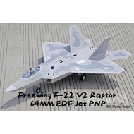 Freewing F22 V2 Raptor 64mm EDF Jet PNP 4S RC JET Airplane Aircraft fixed wing Radio Remote Control 