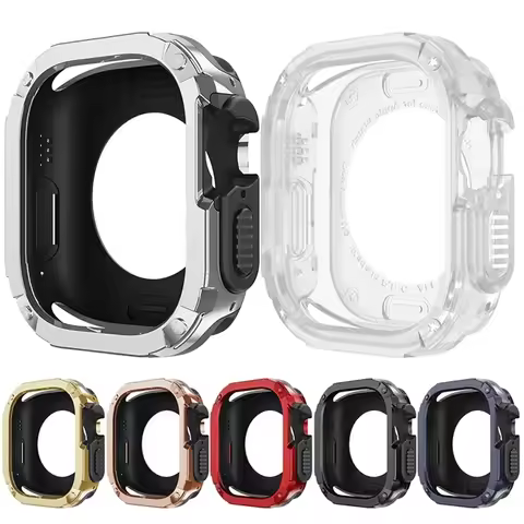 PC Watch Cover for Apple Watch Ultra 49mm 41mm 45mm Armor Protector Bumper Cover Cese for I Watch Se