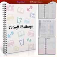 [MagiDeal] 75 Soft Challenge Journal Convenient Hardcover Workout Log Efficient Planning Organizer N