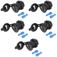 5X USB Car Socket 12V Car Charger 5V 4.2A Dual USB Car Charger Waterproof Car Cigarette Adapter Adap