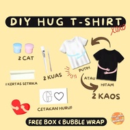 DIY Hug T-Shirt 1 Set Boyfriend Girlfriend Couple Plain T-Shirt Kiss Kisses Hug TShirt Initial