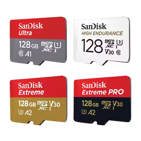 SanDisk Memory Card Micro SD 32GB 64GB 128GB 256GB Class 10 UHS-1 V30 U3 4K MicroSDXC Max 200MB/s TF
