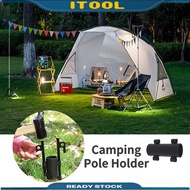 ITOOL Flysheet Pole Holder Camping Canopy Tent Pole Outdoor Camping Awing Rod Holder for Camping Acc