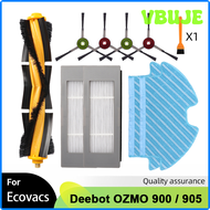 VBUJE แปรงสำหรับ Ecovacs Debot OZMO 900 905ที่ทำความสะอาดหุ่นยนต์ดูดฝุ่น DN55อะไหล่แปรงข้างหลักตัวกร