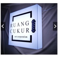 Custom Neon Box Stickers size 42x30cm