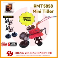 ROMEO 7HP RMT5858 Heavy Duty Petrol Engine Mini Tilling Machine / Power Tiller Cultivator
