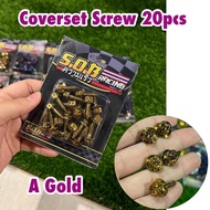 JL Cover set Screw M5x15 Blue Gold 20pcs 1pcs skru coverset Chrome y15 y16 lc135 lagenda fi Hardware