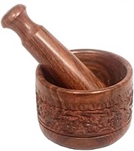 Kitchen Mixer and Grinder Set in Pure Wood | Kharal | Khalbatta | Mortar Imam Dasta | Okhli Musal |