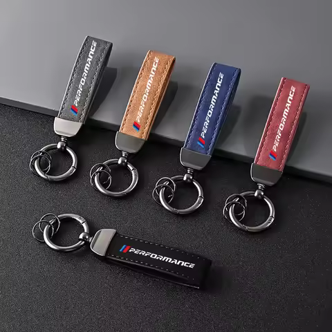 Leathe Metal Alloy Car Styling Car Keyring Keychain Key Chain Key Ring for BMW M Sport E46 E39 E60 F