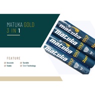 MATUKA Gold 3IN1 Shuttlecock Similar to Gorilla D'mantis Shou Alpha Black Shuttlecock