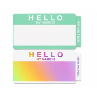 HELLO MY NAME IS Eggshell 30pcs.(15x MINT + 15x HOLOGRAM) Sticker Pack