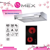 ส่งฟรีทั่วไทย MEX เครื่องดูดควัน+เตาไฟฟ้า รุ่น 2950X60+HVN632 ชุดเครื่องดูดควัน+เตาไฟฟ้า 2950X60 HVN632