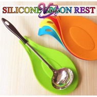 Flexible Silicone Spoon Rest Insulation Heat Resistant Placemat Coaster Tray Pad Mat Kitchen Tablewa