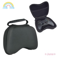 JUNE Game Controller Protective Cover, Dustproof Handle for PS5 Gamepad , Simplicity Zipper Hard Wear-resistant Data Cable Storage Bag for PlayStation 5